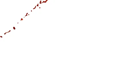 Blood splats Collection 1(with Alpha) Video stock 24821081