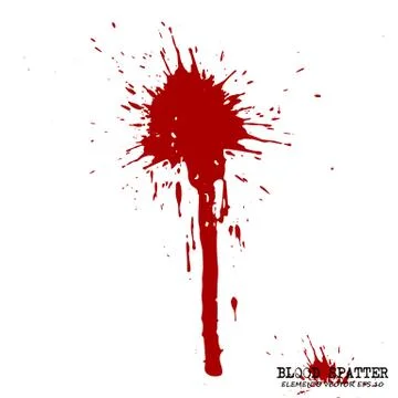 Blood splatter elements on white background . Criminal concept . Vector . 스톡 일러스트