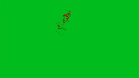 Blood splatter  on green screen background 스톡 동영상 126659249