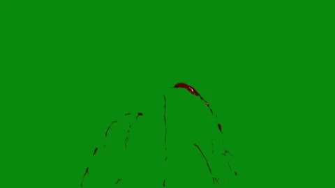 Blood Splatter Green Screen Effect 4K Stock Footage 306038766