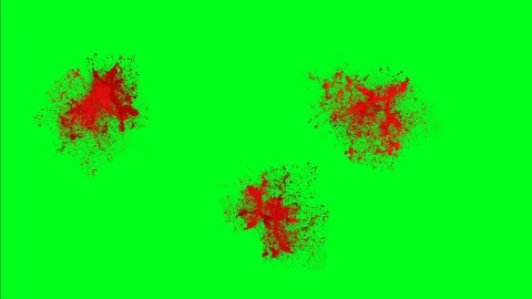 Blood Splatter On A Green Screen Stock Video Pond5