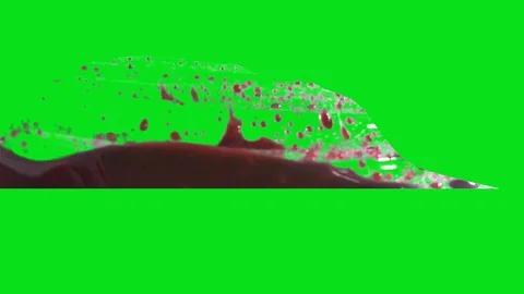 Blood Splatter on Green screen  Stock Footage 108109274