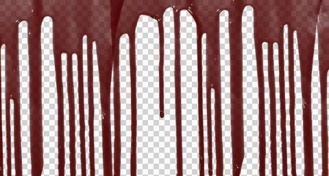 Blood splatter on transparent background Stock Illustration