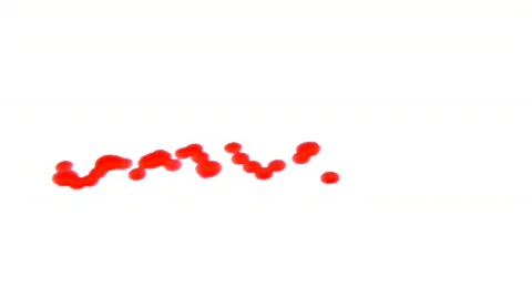 Blood splatters on white  Stock Footage 572375