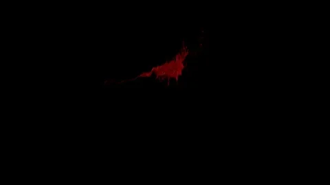 Blood Squib with Alpha Channel Stock Footage 108015329