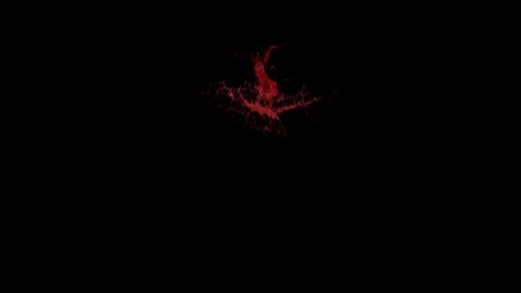 Blood Squib with Alpha Channel Stock Footage 108015802