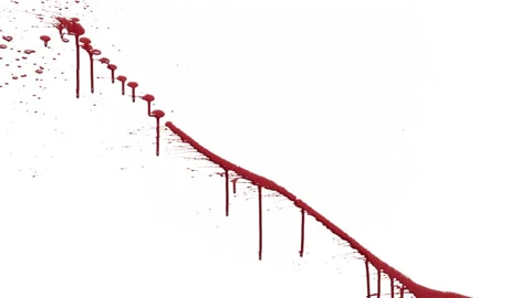 Blood Squirts Prekeyed Video stock 115987059