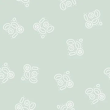 Blood with sugar disease problem line seamless pattern Illustrazione stock