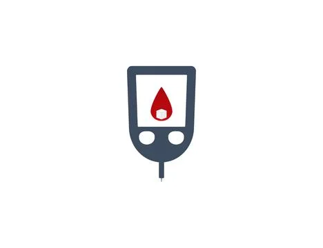 Blood, sugar, glucometer icon. Vector illustration. Stock-Illustration