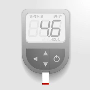 Blood sugar meter Stock-Illustration