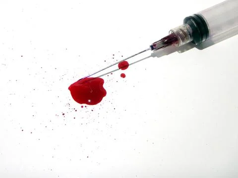 Blood Syringe Stock Photos