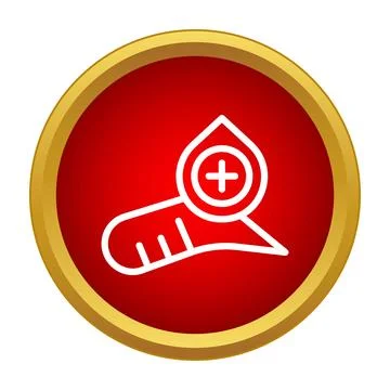 Blood test analyzing medical sample with positive results イラスト素材