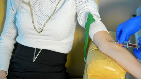 Blood test close-up Vídeo Stock 108588718