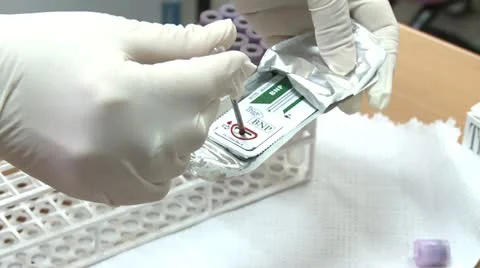 Blood test Vídeo Stock 21268734