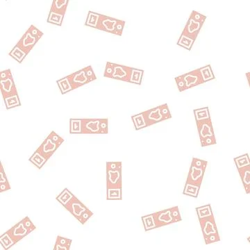 Blood test glyph vector seamless pattern sign 库存插图