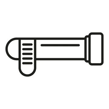 Blood test icon outline vector. Corona test Stock Illustration