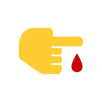 Blood test icon vector illustration isolated on white background Illustrazione stock