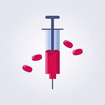 Blood test icon vector illustration element template design Stock Illustration