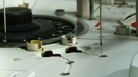 Blood test in laboratory Stock Footage 10858783