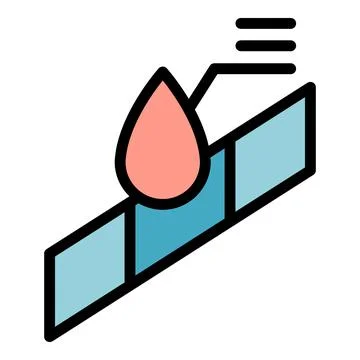 Blood test result icon vector flat Stock Illustration