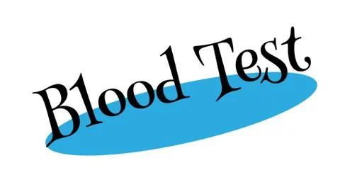 Blood Test rubber stamp イラスト素材