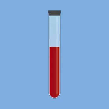 Blood test tube icon - vector illustration Stock Illustration