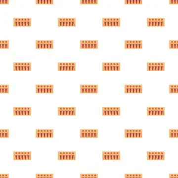 Blood test tubes flat pattern for medical research Stock Illustration