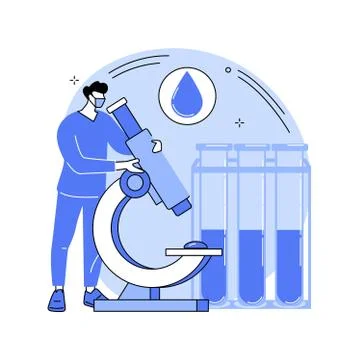 Blood testing abstract concept vector illustration. Stock Illustration