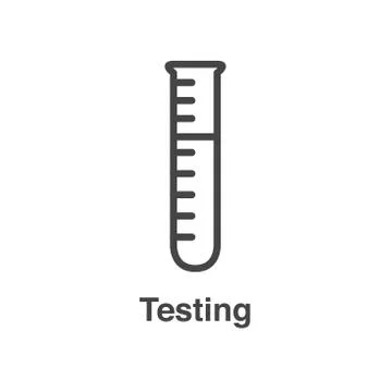 Blood testing and work icon showing one aspect of the blood draw process Stock Illustration