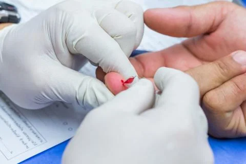 Blood testing Stock Photos