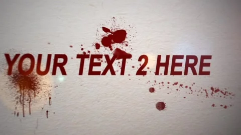 Blood Title for AE 스톡 After Effects