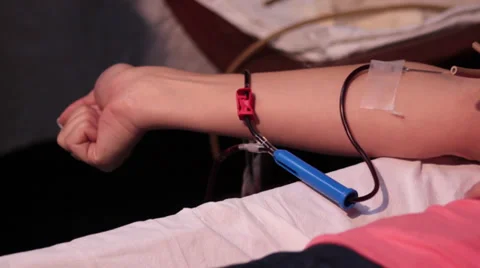 Blood Transfusion Close-Up 스톡 동영상 31405035