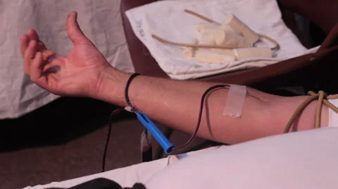 Blood Transfusion Close-Up Stock Footage 31406073