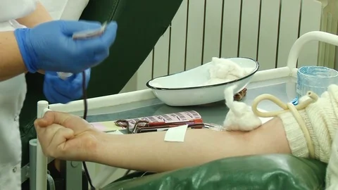 Blood transfusion Stock Footage