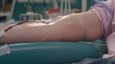 Blood Transfusion Process Stock Footage 73544151
