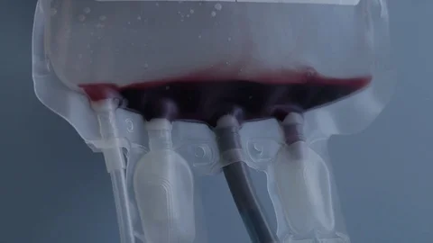 Blood transfusion station Stock-Footage 76203201