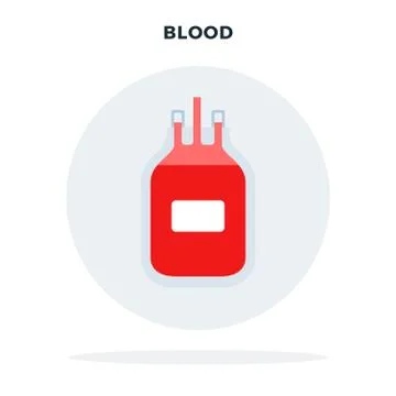 Blood for transfusion vector icon flat isolated Stock Illustration