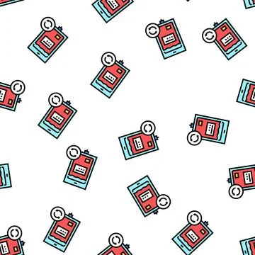 Blood transfusion vector seamless pattern Ilustración de archivo