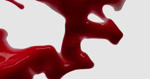 Blood transition alpha Stock Footage 169497695