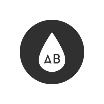 Blood type icon, vector illustration Stock Illustration