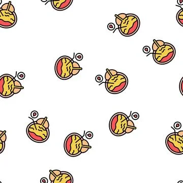 Blood in urine vector seamless pattern 스톡 일러스트