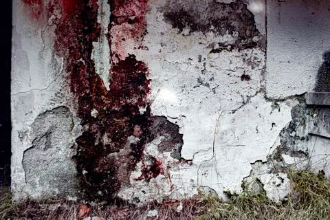 BLOOD WALL Foto stock