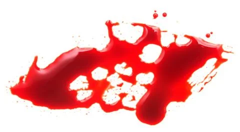 Blood on white Foto stock