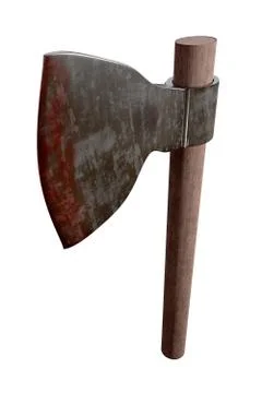 Blooded antique axe Stock Illustration