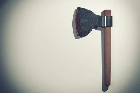 Blooded antique axe Stock Illustration