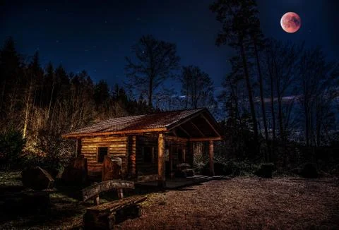 Bloodmoon Stock Photos