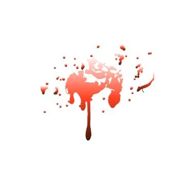 Bloodsplat on white 스톡 일러스트