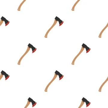 Bloody axe pattern seamless Stock Illustration
