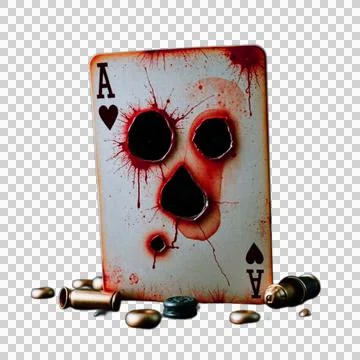 Bloody card Stock Illustration