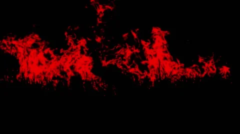 Bloody Flames Dancing in the Dark Closeup Stock Footage 66422114
